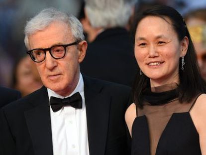 Woody Allen e Soon-Yi no Festival de Cannes.