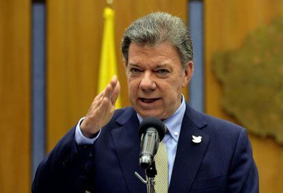 O Presidente de Colombia, Juan Manuel Santos.