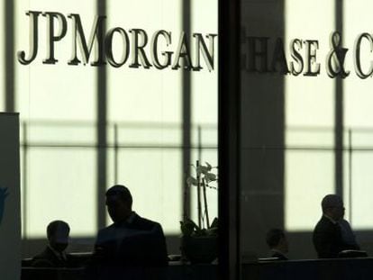 O escritório de JP Morgan em Nova York.