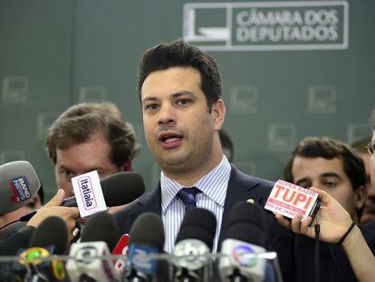 Picciani, o candidato do Governo, durante entrevista em dezembro.