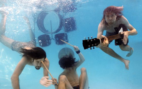 O Nirvana retratado em 1991 para a promoção do disco ‘Nevermind’.