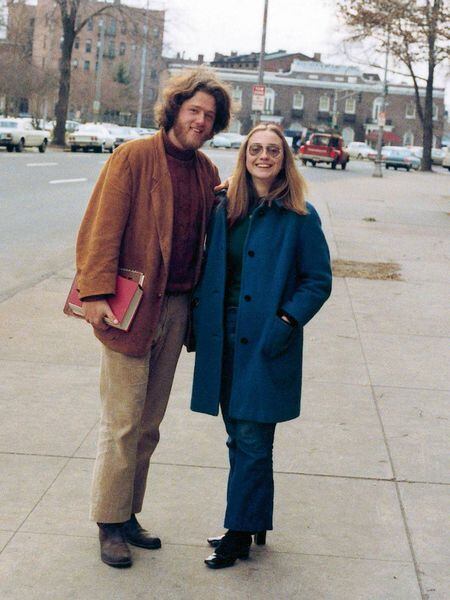 Bill e Hillary Clinton em Arkansas, nos anos sessenta.
