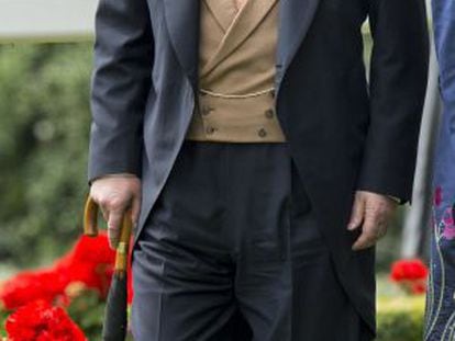 O príncipe Andrew, da Inglaterra, nas corridas de Ascot.