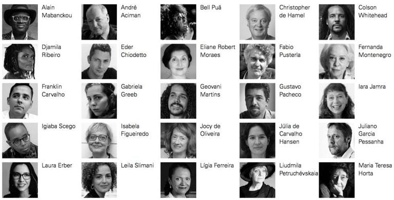 Autores que participam da Flip 2018