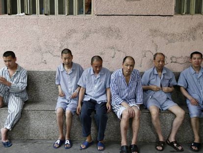 Pacientes no departamento de saúde mental de um hospital de Lishui, no Leste da China.