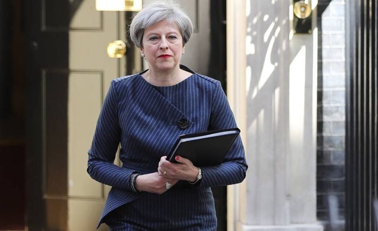 Theresa May, após convocar as eleições.