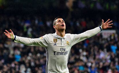 Cristiano Ronaldo, no Santiago Bernabéu.