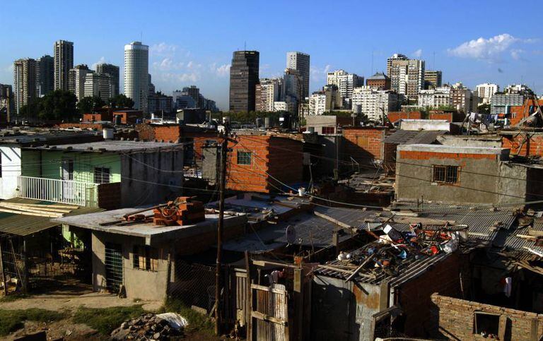 O bairro Villa 31 em Buenos Aires, Argentina.