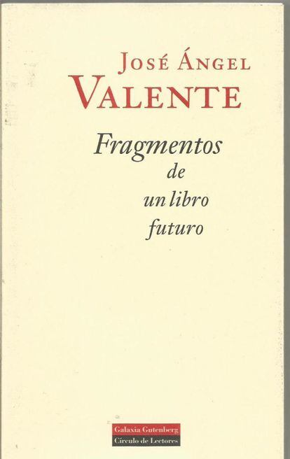 Viagem ao interior das sombras para encontrar a luz, 'Fragmentos de un libro futuro' terminou com a morte de seu autor e ficou como testamento literário de Valente. Um livro atravessado pela morte e as cores do outono que guarda o cume do seu canto. / Jorge Morla