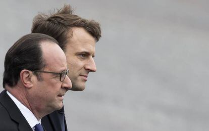 François Hollande e Emmanuel Macron