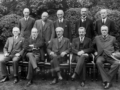 O Governo britânico de unidade nacional, em 1931 em Londres.