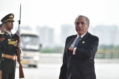 Michel Temer representando o Brasil no G-20.