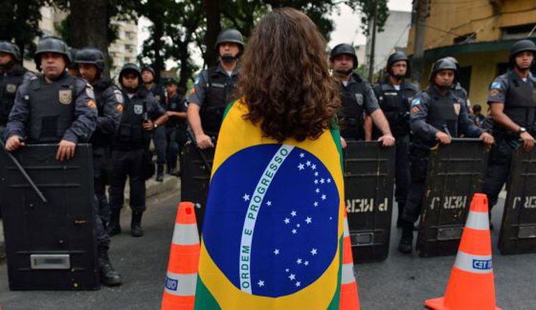 Protesto no Rio no dia 30 de junho.