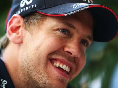 Vettel, no circuito de Sepang.