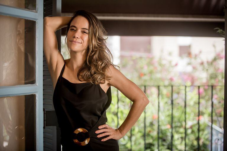 A atriz Miá Mello, mãe de Nina e Antonio, quando falou ao EL PAÍS, em fevereiro.