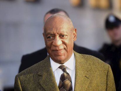 Bill Cosby em um julgamento por abuso sexual em fevereiro deste ano.