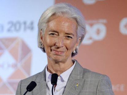 A diretora do Fundo Monetário Internacional (FMI), Christine Lagarde, ontem em Sydney.