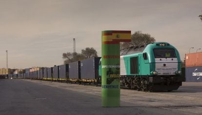 Primeiro trem de direto da China chega a Madri, em dezembro.