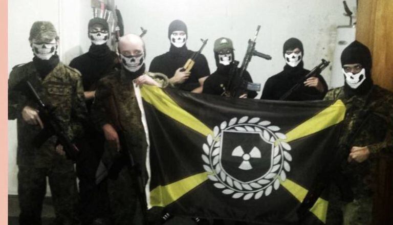 Imagem da Atomwaffen Division nas redes sociais.