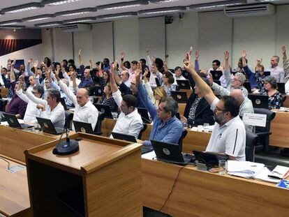 Votação do Conselho Universitário.