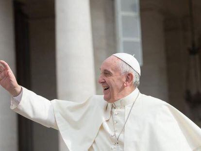 O Papa Francisco na &uacute;ltima quarta, no Vaticano.