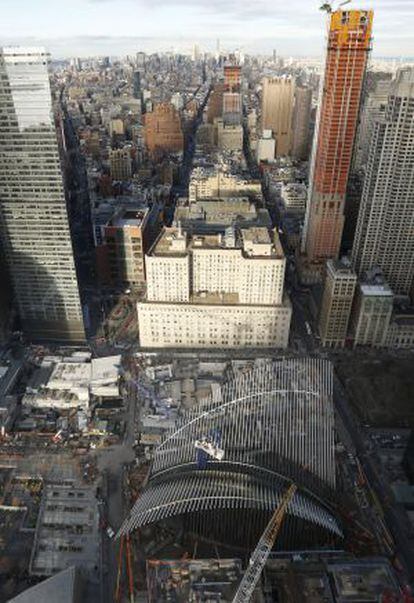 Vista do projeto de Calatrava no marco zero de Nova York.