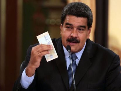 Nicolás Maduro, na sexta-feira em Caracas.