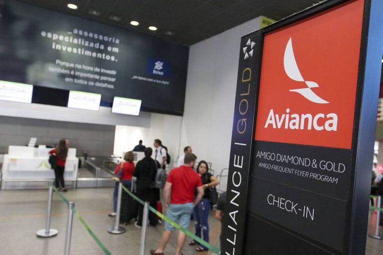 Guichê da Avianca.