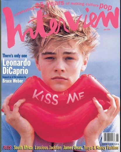 Leonardo DiCaprio fotografado por Bruce Weber para a capa de junho de 1994