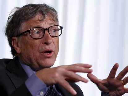 Bill Gates na segunda-feira durante entrevista em Nova York.