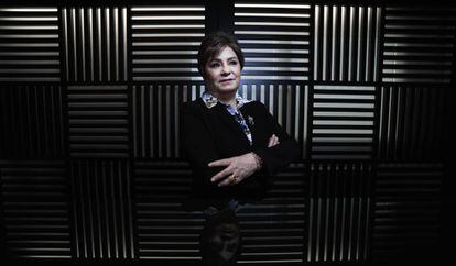Patricia Espinosa, secretária-executiva da Convenção das Nações Unidas sobre Mudança Climática, na redação do EL PAÍS em Madri.