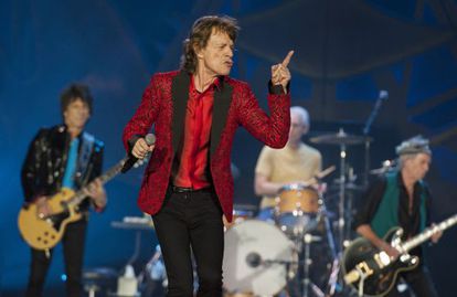 Ronnie Wood, Mick Jagger, Charlie Watts e Keith Richards: de volta ao Brasil após anos de espera.