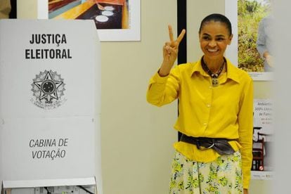 Marina Silva, nas eleições de 2014.