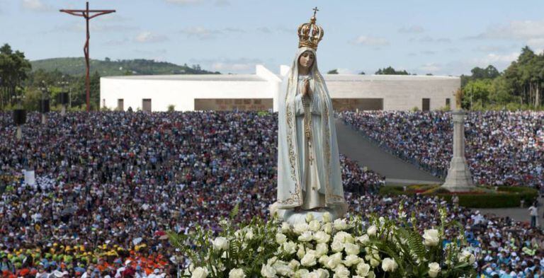 O santuário de Fátima.
