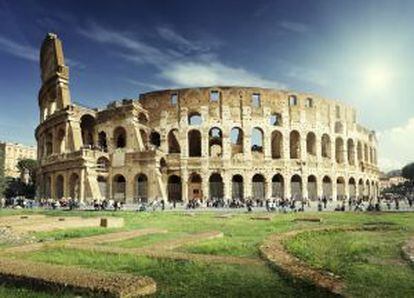 O Coliseo romano.
