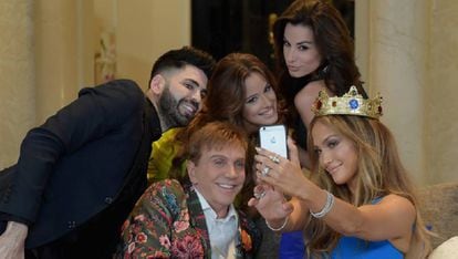Osmel Sousa, Jennifer Lopez e outros em Miami em 2013
