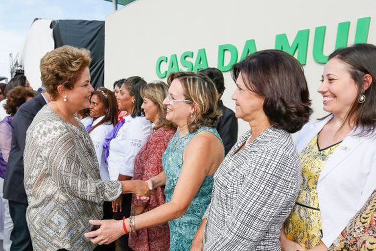 Dilma na inauguração da Casa da Mulher, em Campo Grande.