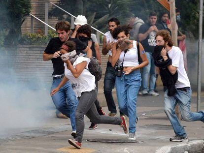PM de São Paulo reprime manifestantes na última terça.
