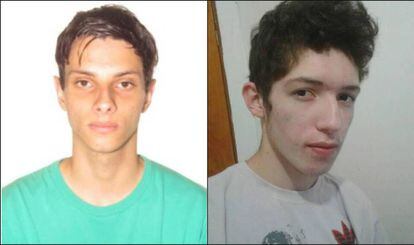 Os atiradores Luiz Henrique de Castro, 25 anos (à esquerda) e Guilherme Taucci Monteiro, 17.