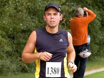 Andreas Lubitz participa da maratona Airportrace de Hamburgo, em 13 de setembro de 2009.