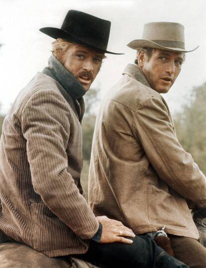 Redford num fotograma do filme ‘Dois Homens e Um Destino’ (com Paul Newman).