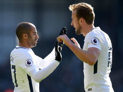 Lucas e Harry Kane, opções ofensivas do Tottenham.