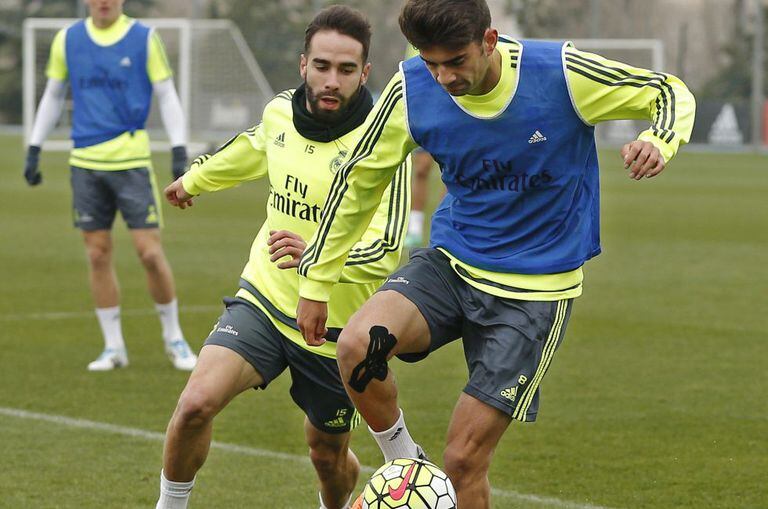 Enzo Zidane, no treino de quarta-feira.