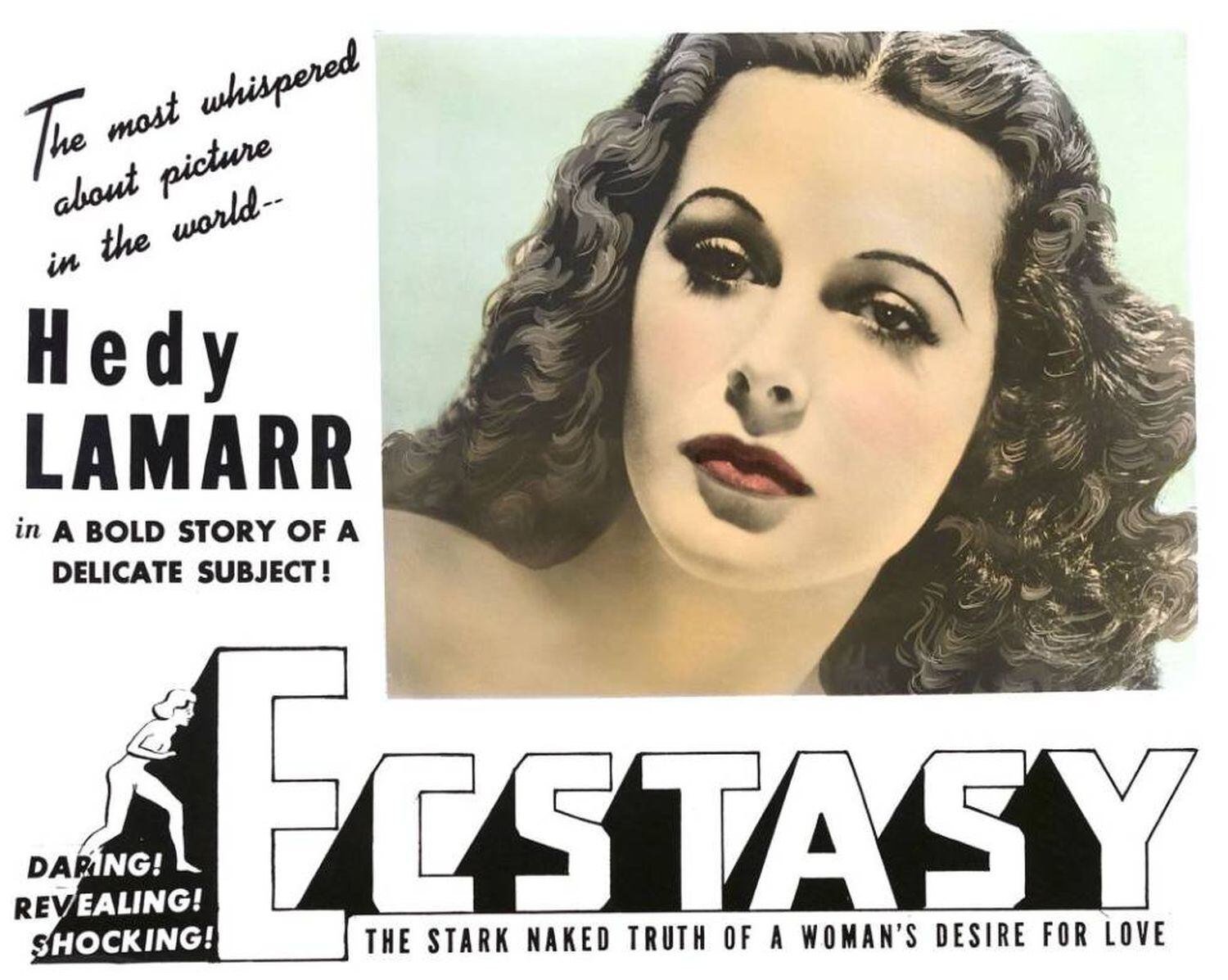 Hedy Lamarr em ‘Êxtase’.
