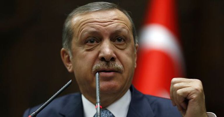 O primeiro-ministro turco, Tayyip Erdogan, em 25 de fevereiro.