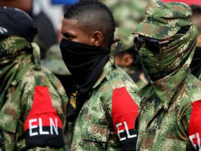 Membros da guerrilha do Exército de Libertação Nacional (ELN).