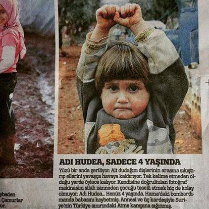 A foto original, publicada no diário turco 'Türkiye'.