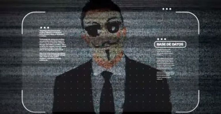 Imagem do vídeo publicado pelo Anonymous.