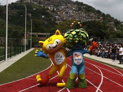 Mascotes dos Jogos Olímpicos do Rio de Janeiro 2016.