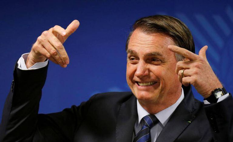 Presidente Jair Bolsonaro durante cerimônia no Planalto no último dia 17.